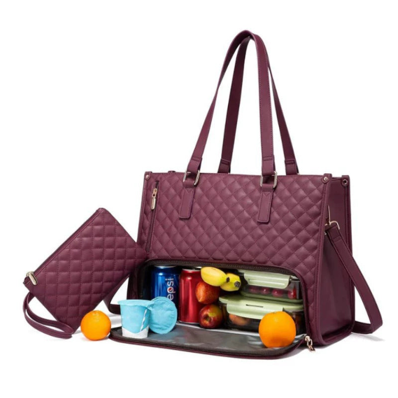 Isabella Kühltasche – Elegante Lunch & Laptop Tote für Damen