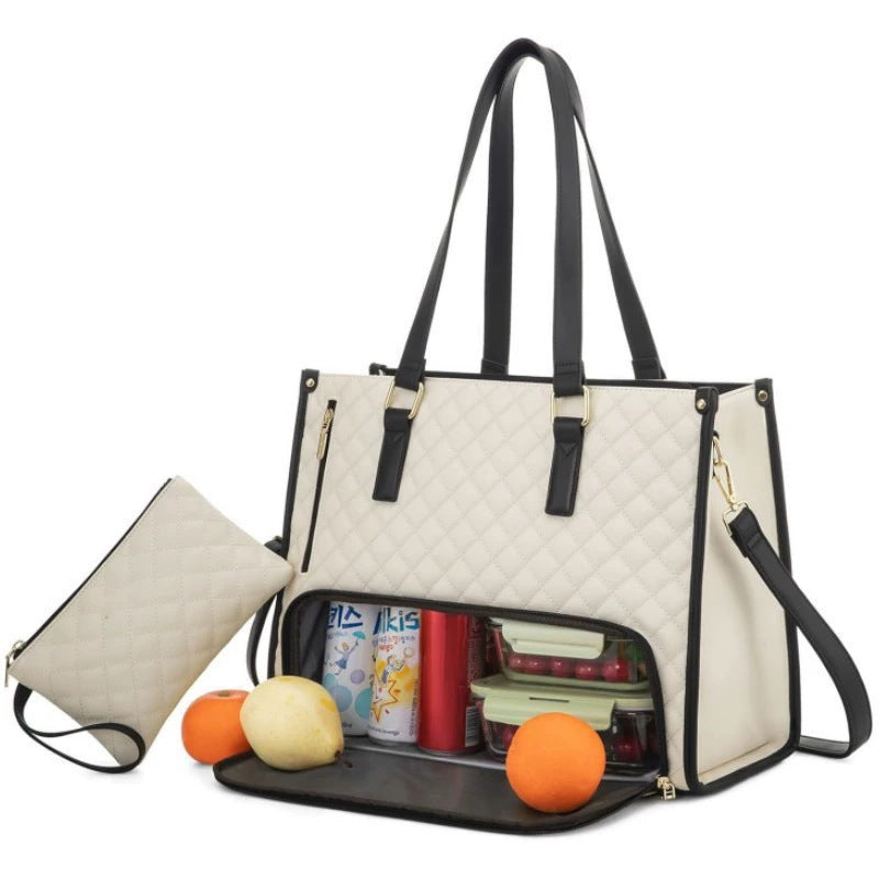 Isabella Kühltasche – Elegante Lunch & Laptop Tote für Damen