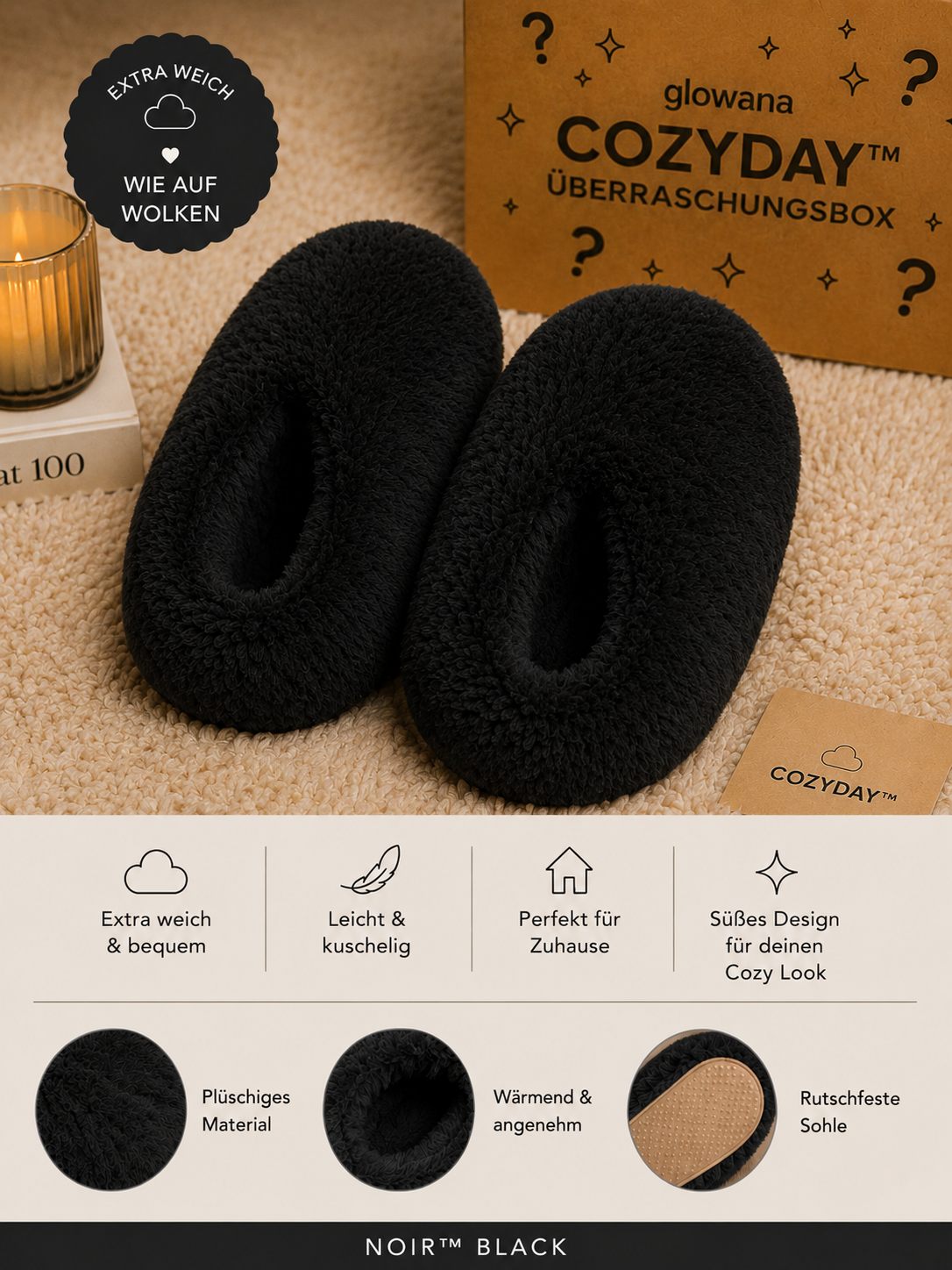Glowana CozyDay™ Plush Slippers