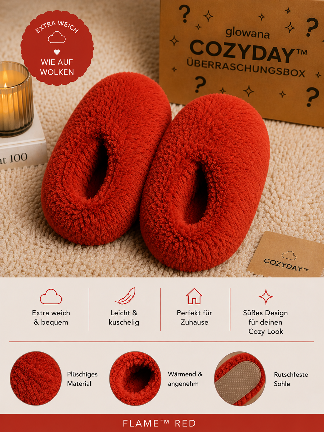 Glowana CozyDay™ Plush Slippers