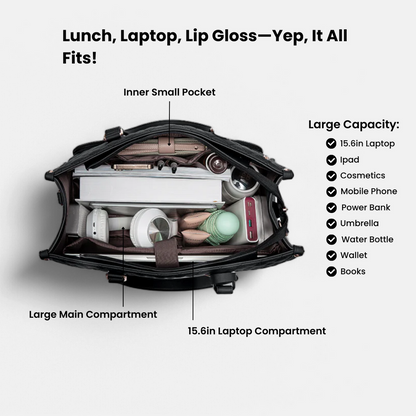 Isabella Kühltasche – Elegante Lunch & Laptop Tote für Damen
