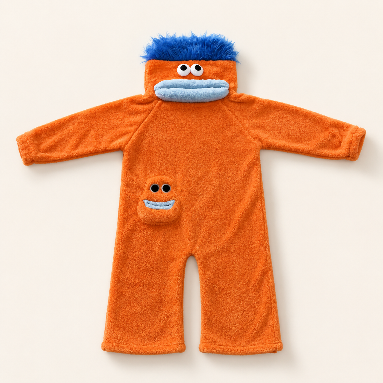 CozyDay Mini in Orange – Kinder-Kuschelanzug