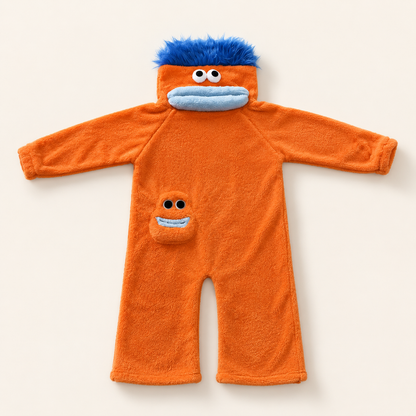 CozyDay Mini in Orange – Kinder-Kuschelanzug